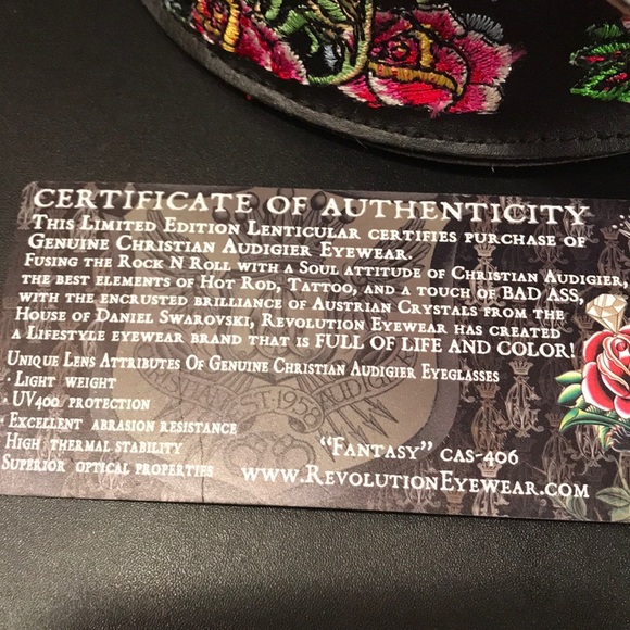 Genuine Christian Audigier Fantasy sunglass case - Picture 2 of 8
